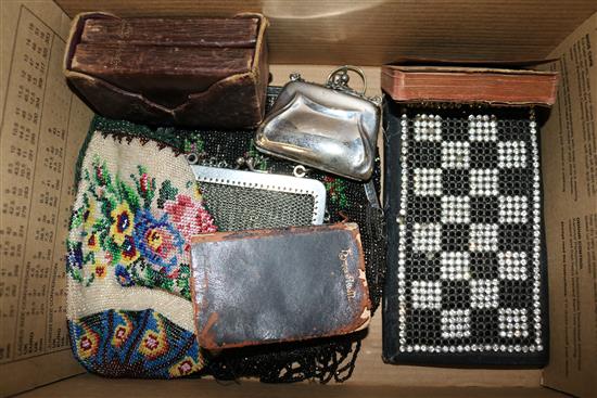 Collection evening bags and miniature books